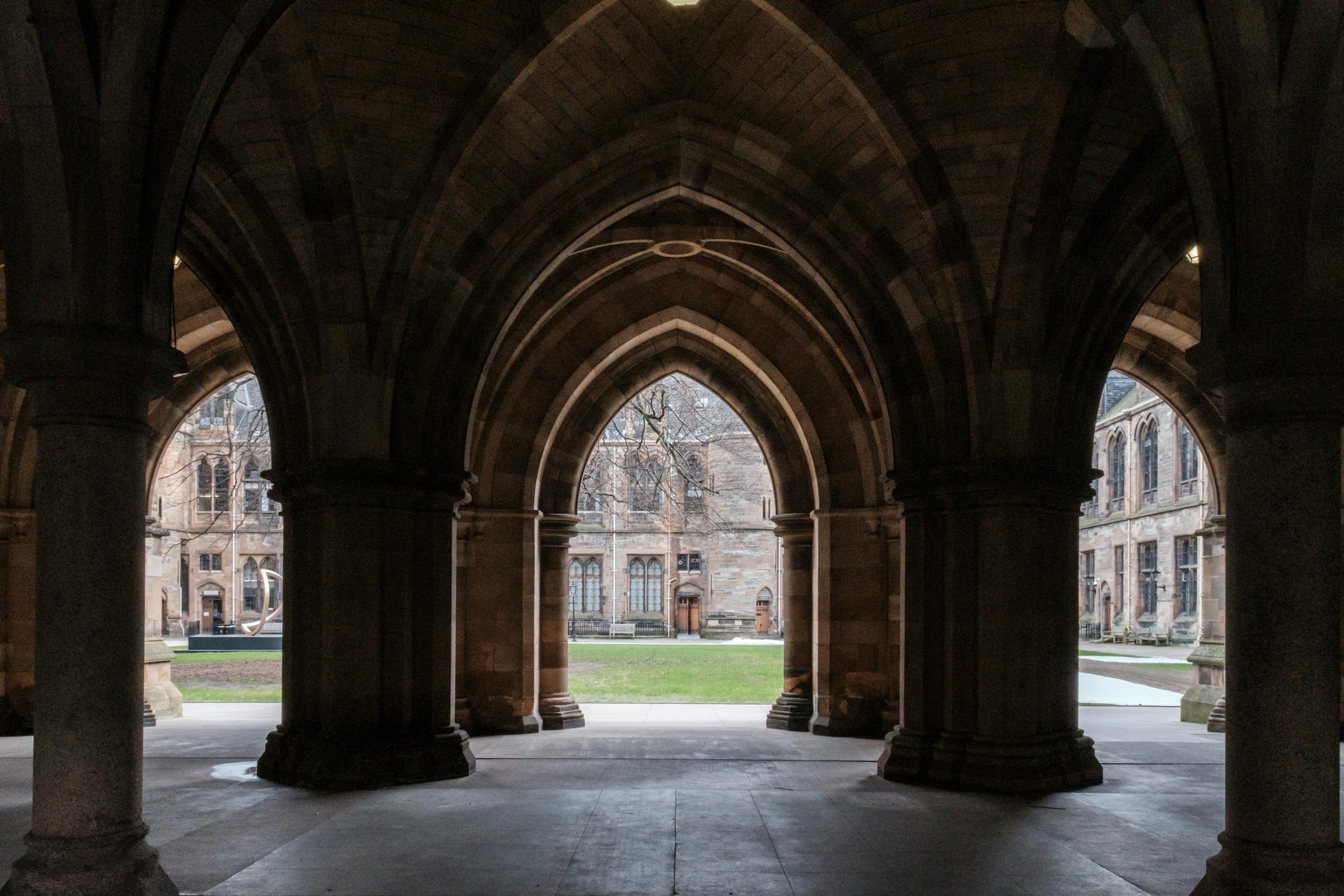 Gothic university arches